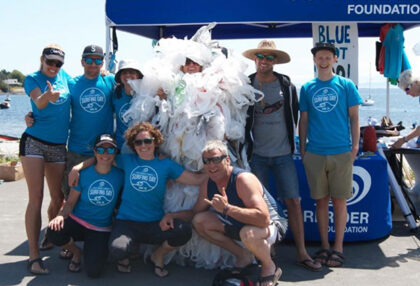 Members of the Surfrider Foundation pose for a photo.